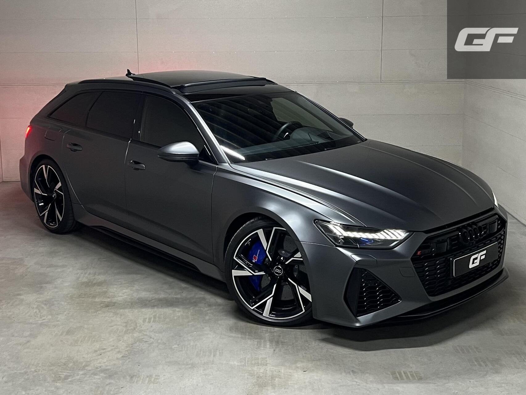 Audi RS6 Avant 4.0 TFSI Quattro Matgrijs Dynamic+ B&O 600PK, Auto's, Automaat, Automatische klimaatregeling, Gebruikt, Met garantie (alle)