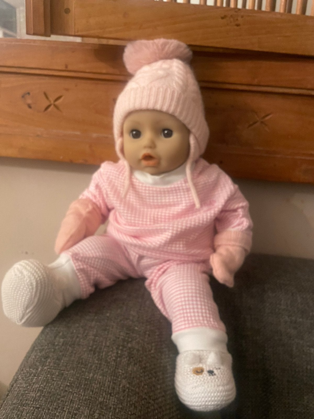 Baby Annabel met bruine ogen, Kinderen en Baby's, Ophalen of Verzenden, Zo goed als nieuw, Babypop