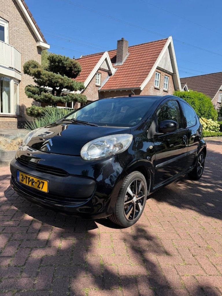 Citroën C1 1.0 5-DRS 2008 Zwart, Auto's, Voorwielaandrijving, Stof, Zwart, 4 stoelen