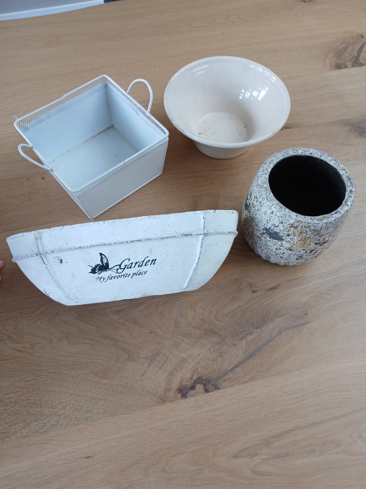 Potten, Tuin en Terras, Bloempotten, Rond, Ophalen of Verzenden, Aardewerk, Minder dan 40 cm