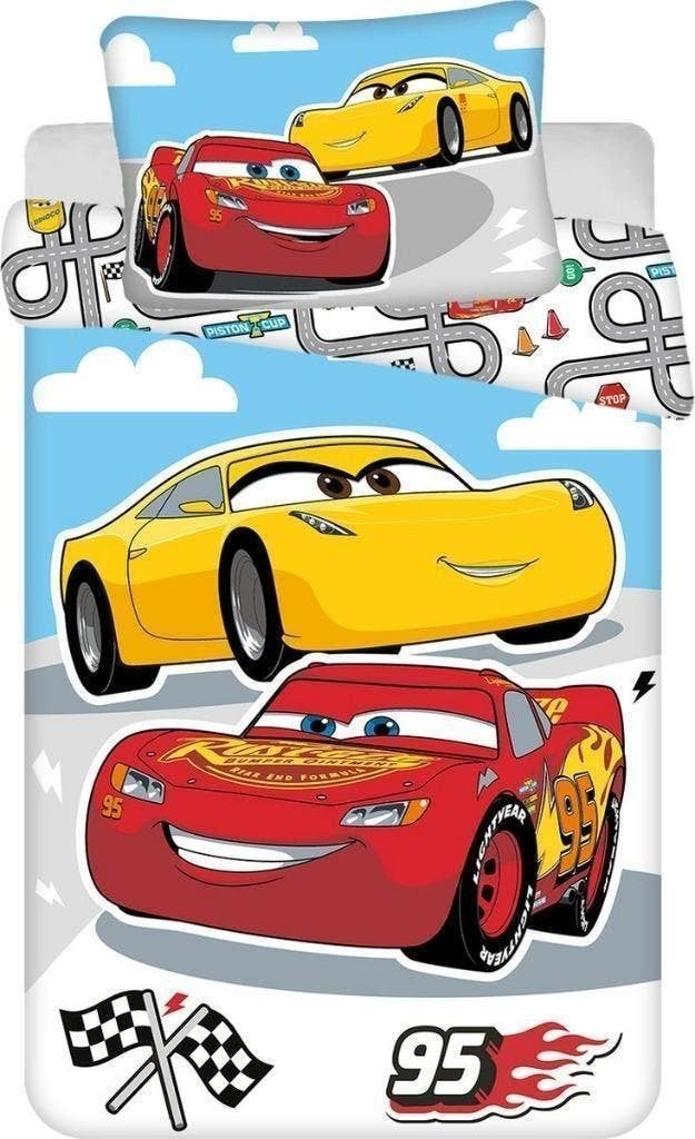 Disney Cars Baby / Peuter Dekbedovertrek 100 x 135 cm, Meerkleurig, Ledikant, Dekbedovertrek, Nieuw