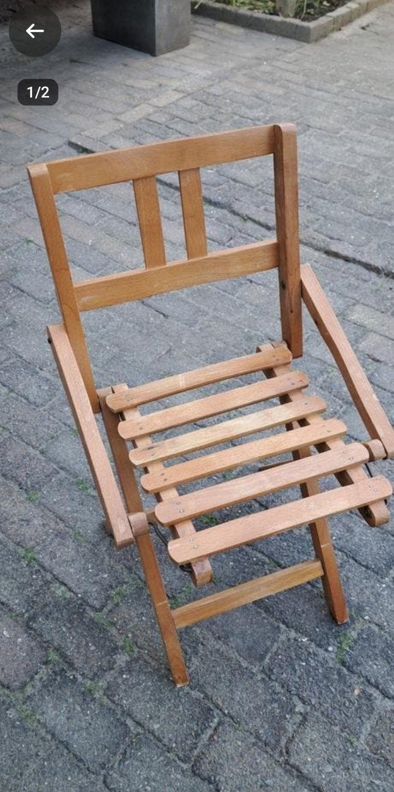Houten kinderstoel - inklapbaar, Kinderen en Baby's, Kinderstoelen, Ophalen