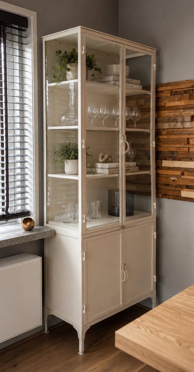 Apothekerskast / 220x90 cm, Ophalen, Met deur(en), 200 cm of meer, 50 tot 100 cm