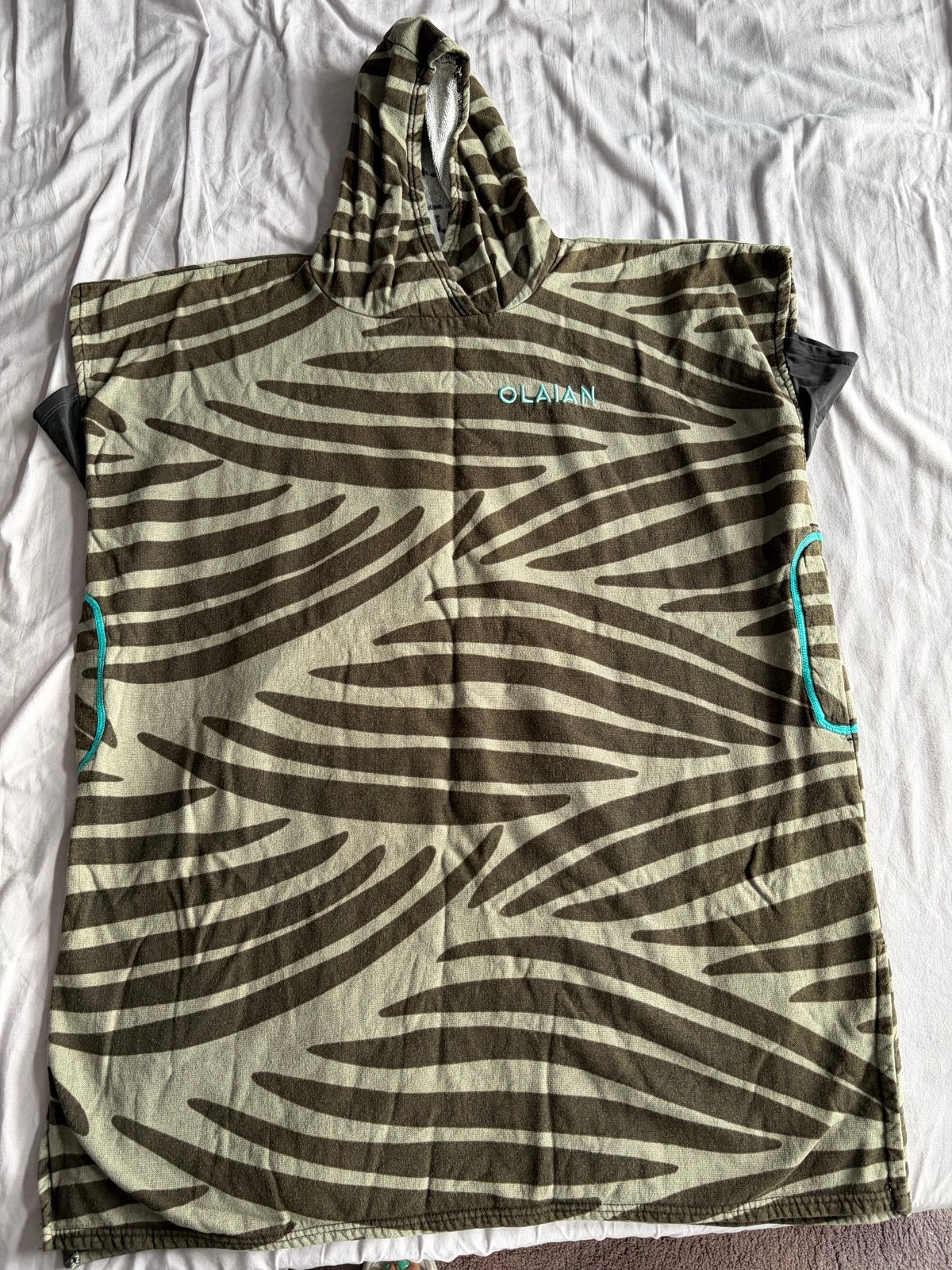 Olaian Poncho Handdoek - Zebraprint, Ophalen of Verzenden, Gebruikt, Dame of Heer, Overige typen