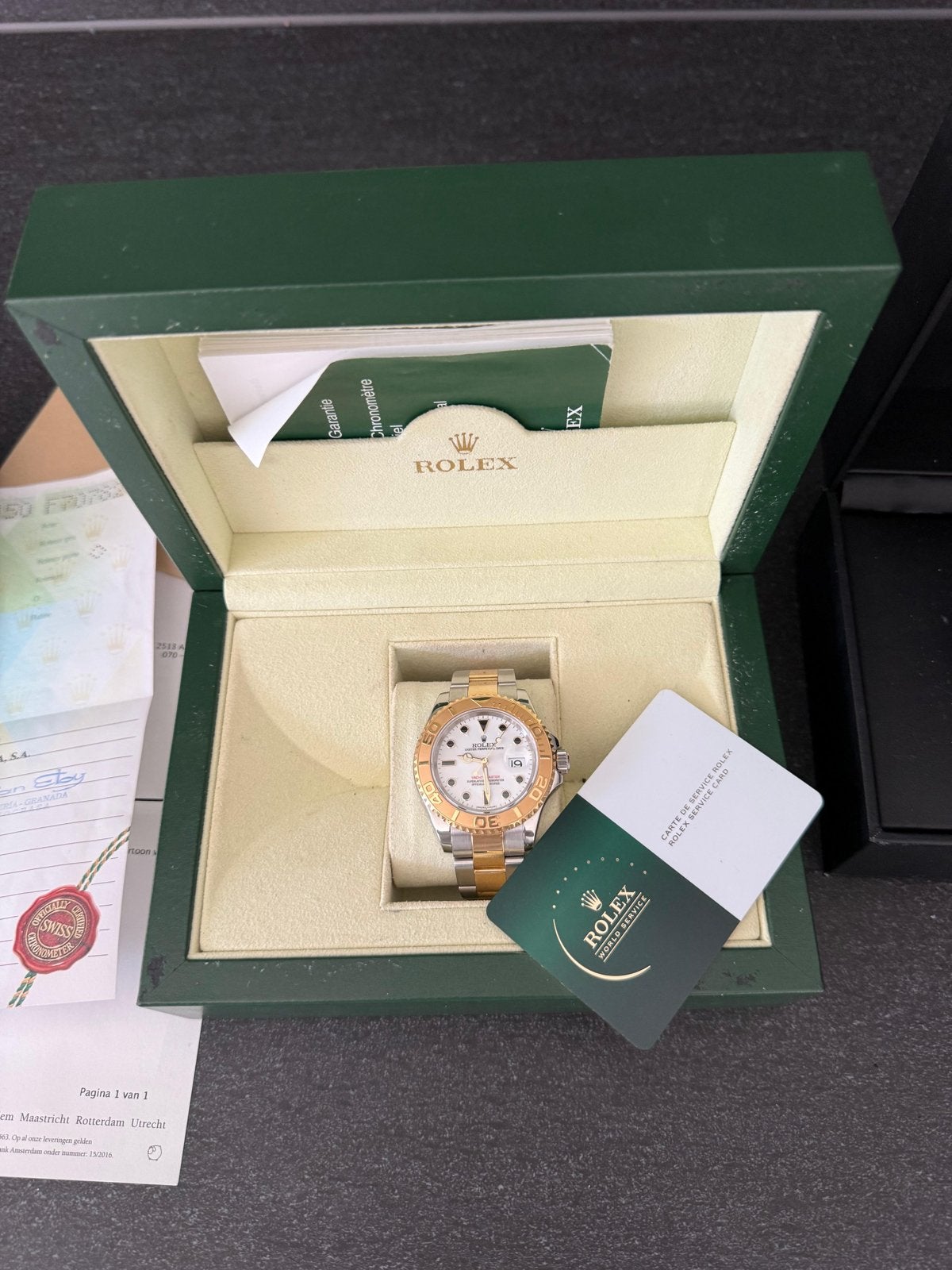 Rolex Yacht-Master 16623 Goud/Staal -, Sieraden, Tassen en Uiterlijk, Horloges | Heren, Ophalen, Staal, Rolex, Polshorloge
