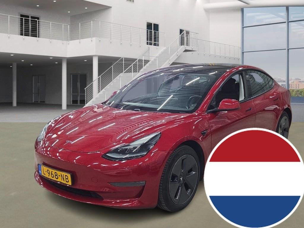 Tesla Model 3 Long-Range AWD 351pk 75 kWh FACELIFT [ AUTOPIL, Auto's, Automaat, Gebruikt, Zwart, Origineel Nederlands