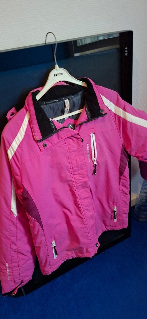 Gratis meisjes ski jas, Gebruikt, 100 tot 140 cm, Kleding, Skiën