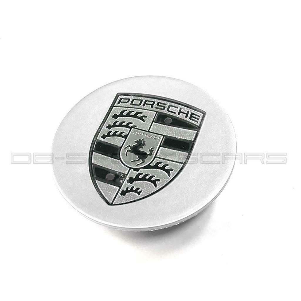 Porsche naafdoppen zilver zwart/wit, Auto diversen, Wieldoppen, Verzenden, Nieuw
