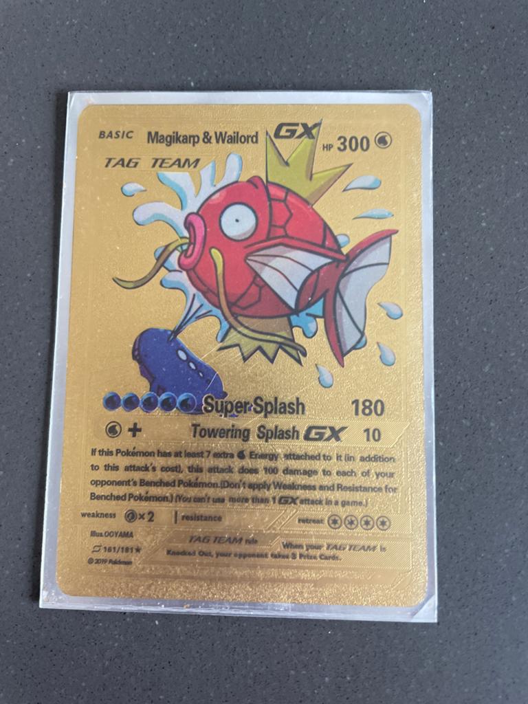 Magikarp & Wailord, Ophalen of Verzenden, Zo goed als nieuw, Meerdere kaarten