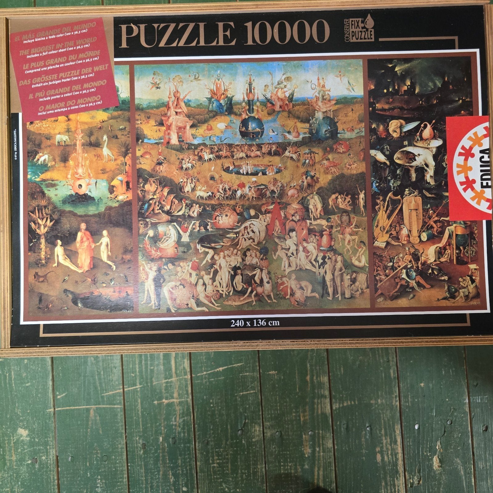 Educa Legpuzzel 10000 stukjes - Tuin der Lusten, Ophalen of Verzenden, Zo goed als nieuw