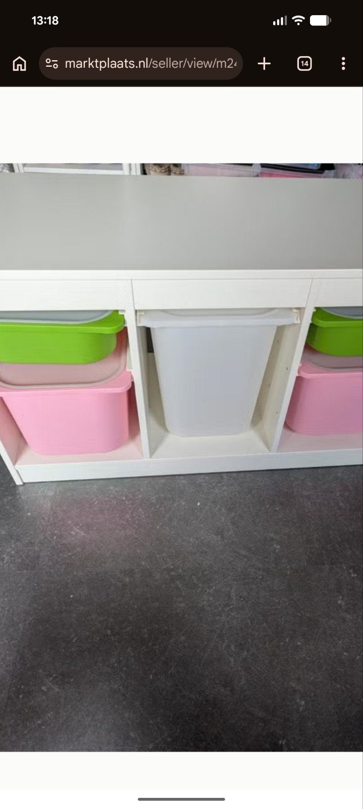 Trofast ikea inclusief bakken, Ophalen, Zo goed als nieuw, Kast