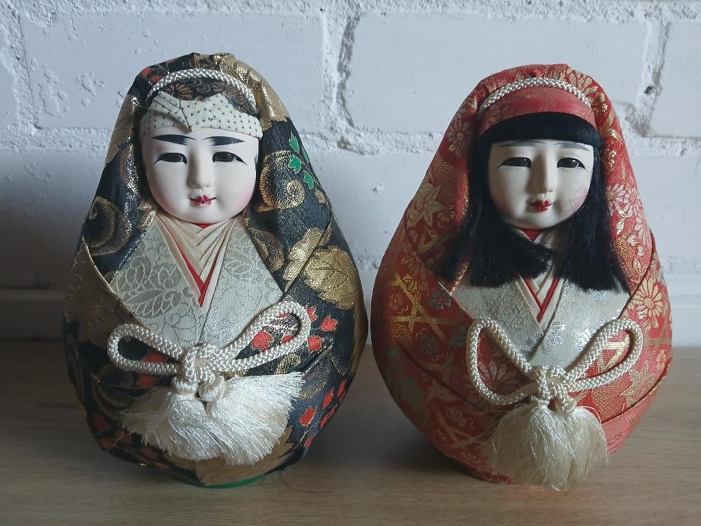 hinadaruma Japanse Poppen vintage, Ophalen of Verzenden