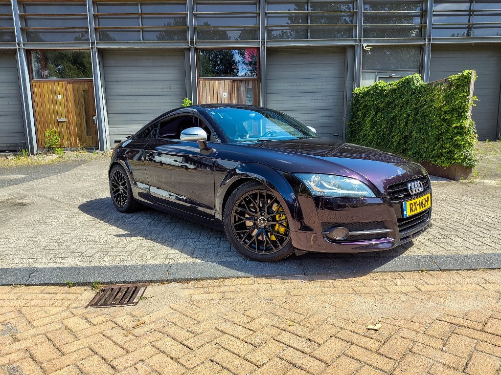 Audi TT 3.2 V6 Coupe Quattro 2007 /AUT/Full option/paars, Auto's, Audi, Automaat, TT, Zwart, 4 stoelen