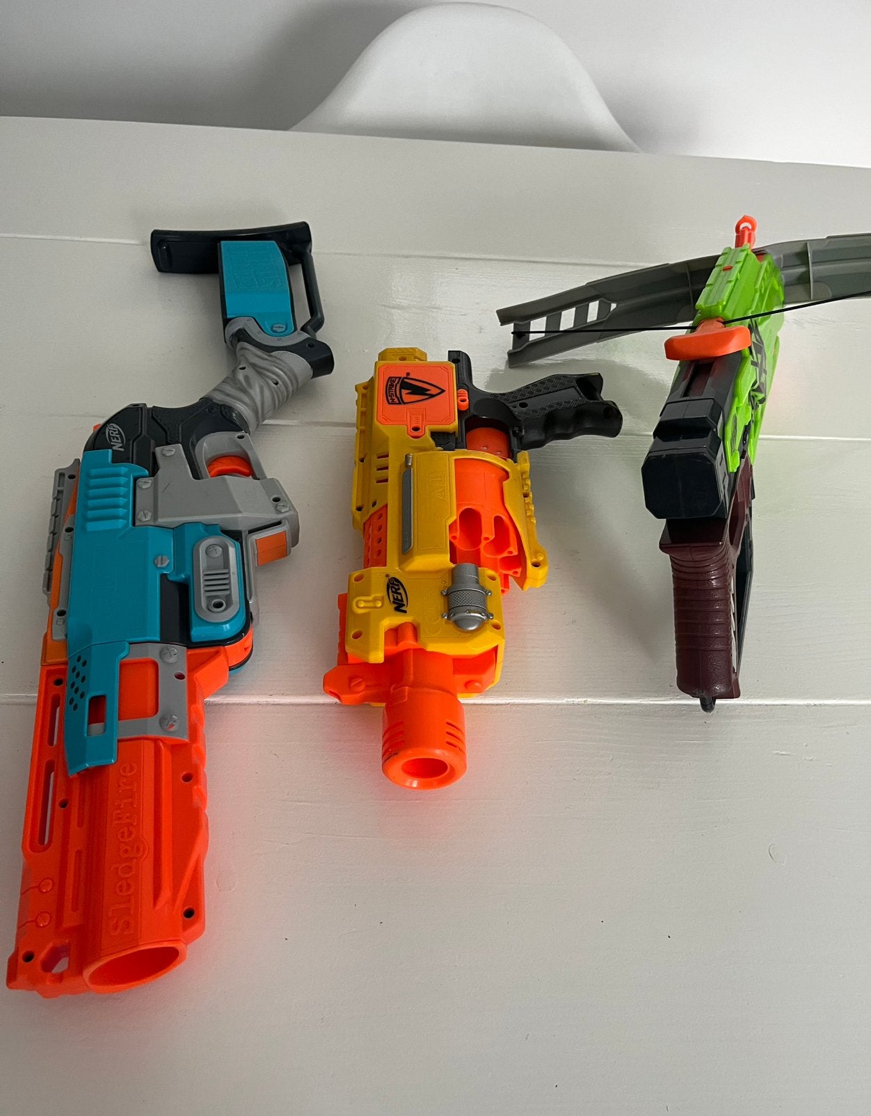 Nerf geweren, pistolen, speelgoed, Ophalen of Verzenden, Zo goed als nieuw