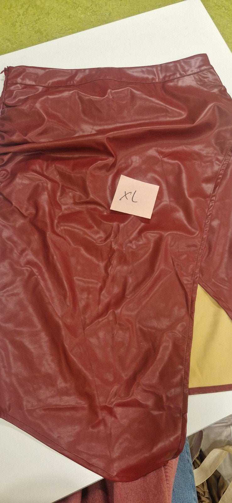 dames leren rok, Ophalen, Zwart, Maat 46/48 (XL) of groter, Zo goed als nieuw