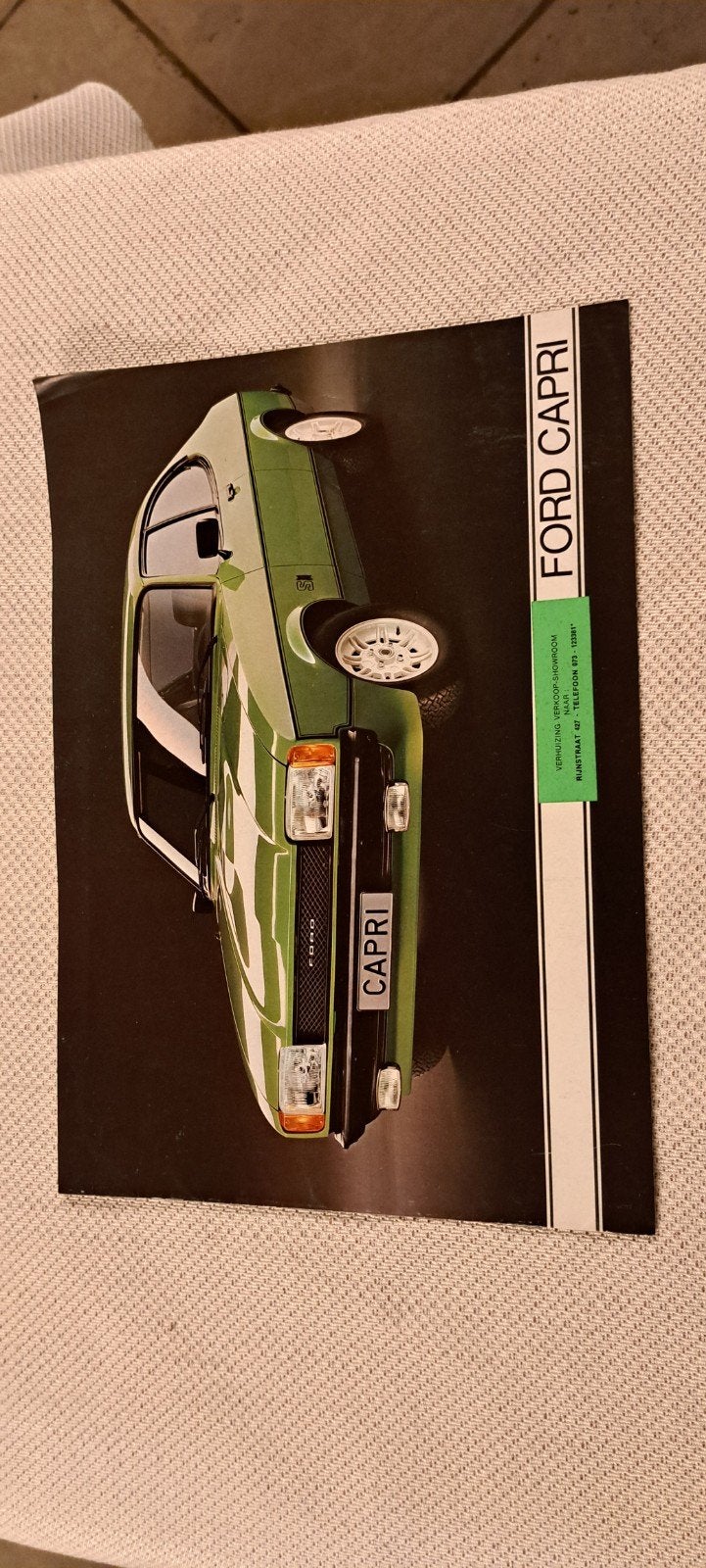 ford capri 2 brochure 1976, Ophalen of Verzenden, Zo goed als nieuw, Ford