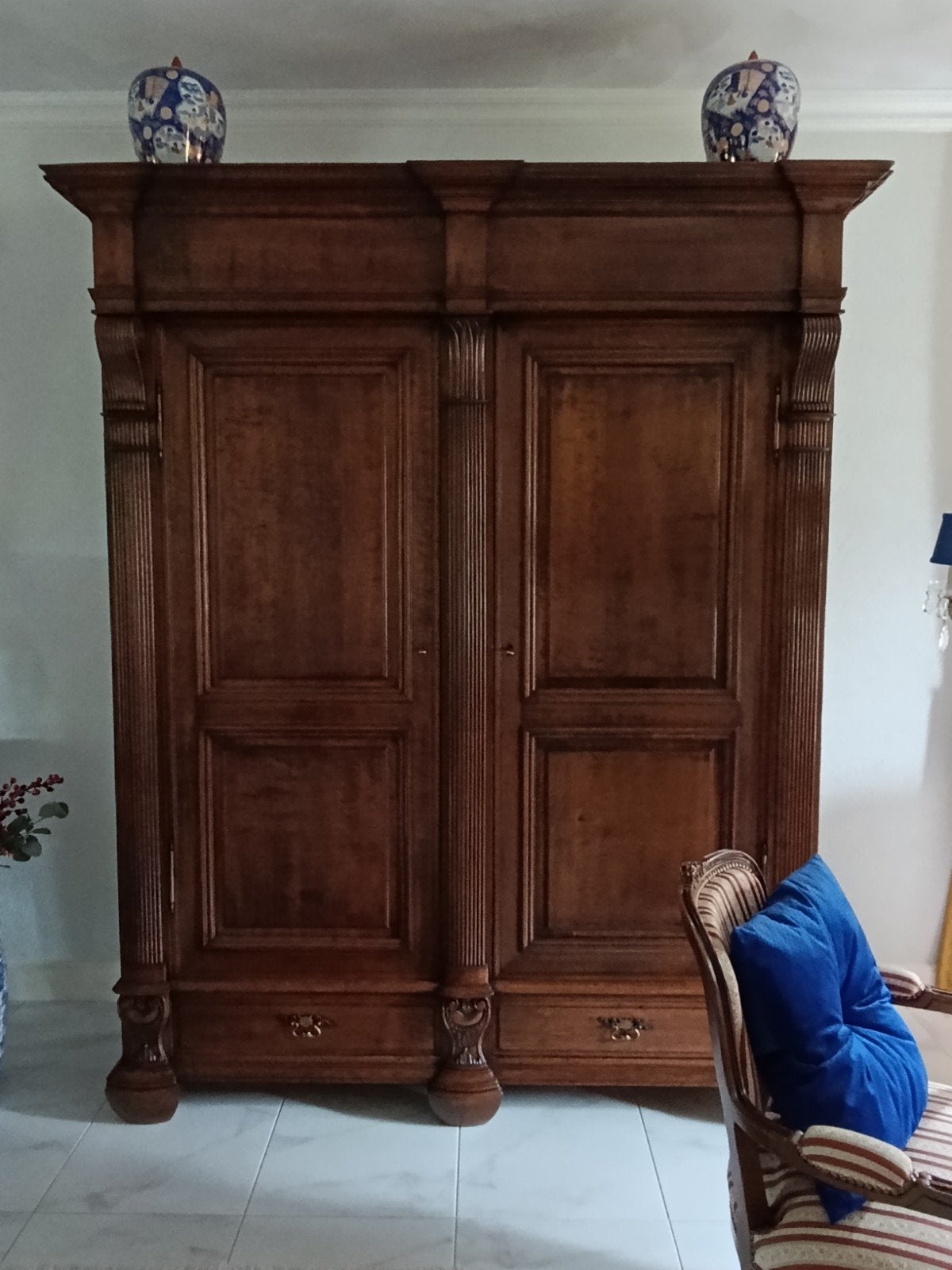 Antieke kast met panelen., Antiek en Kunst, Ophalen