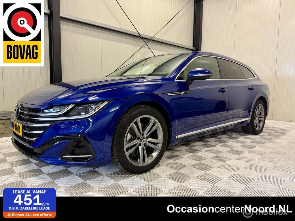 Volkswagen Arteon Shooting Brake 1.4 eHybrid 3x R-Line HUD,, Auto's, Volkswagen, Arteon, Gebruikt, Euro 6, Blauw