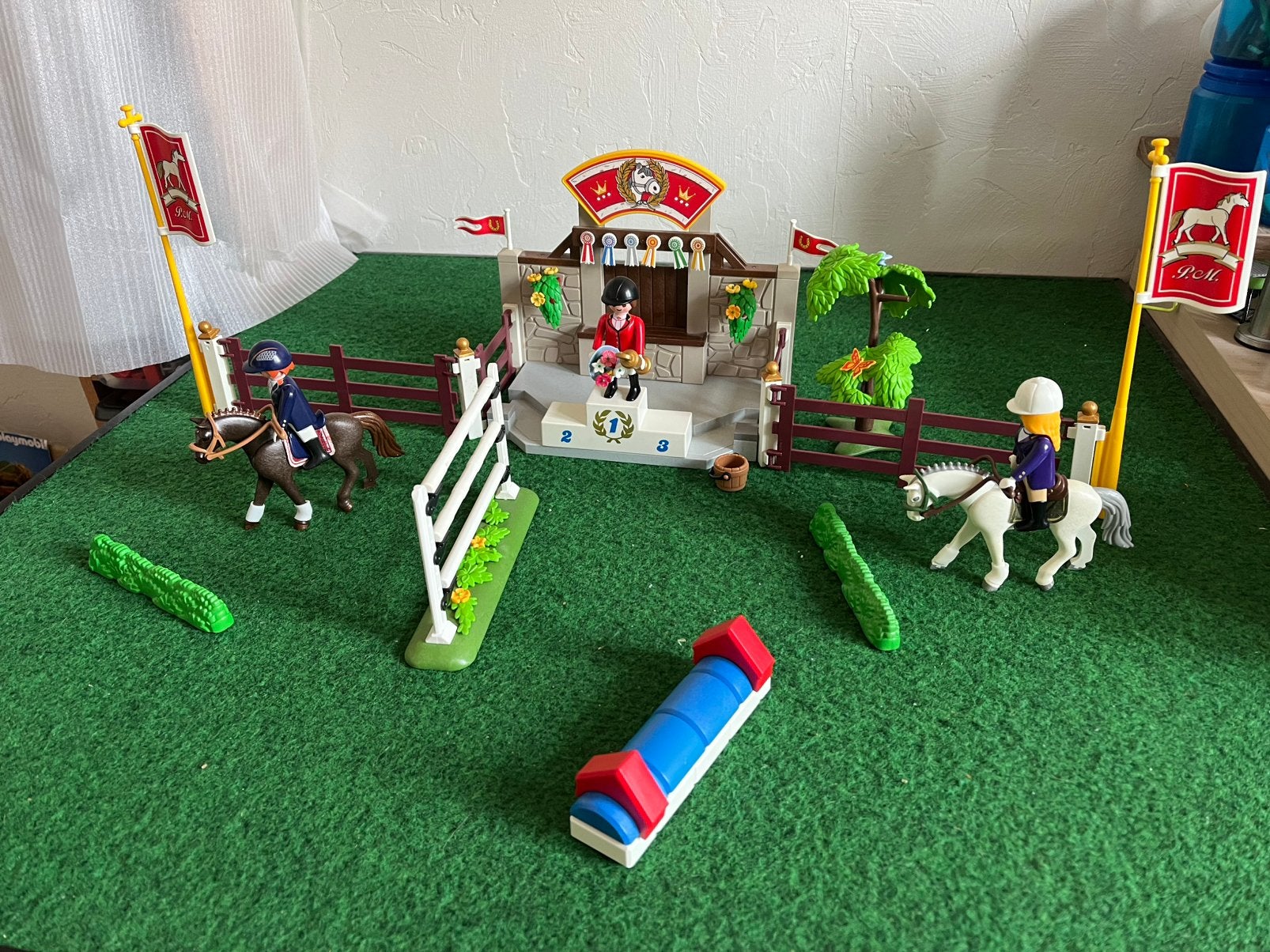 Playmobil paarden springconcours 5224, Ophalen of Verzenden, Zo goed als nieuw