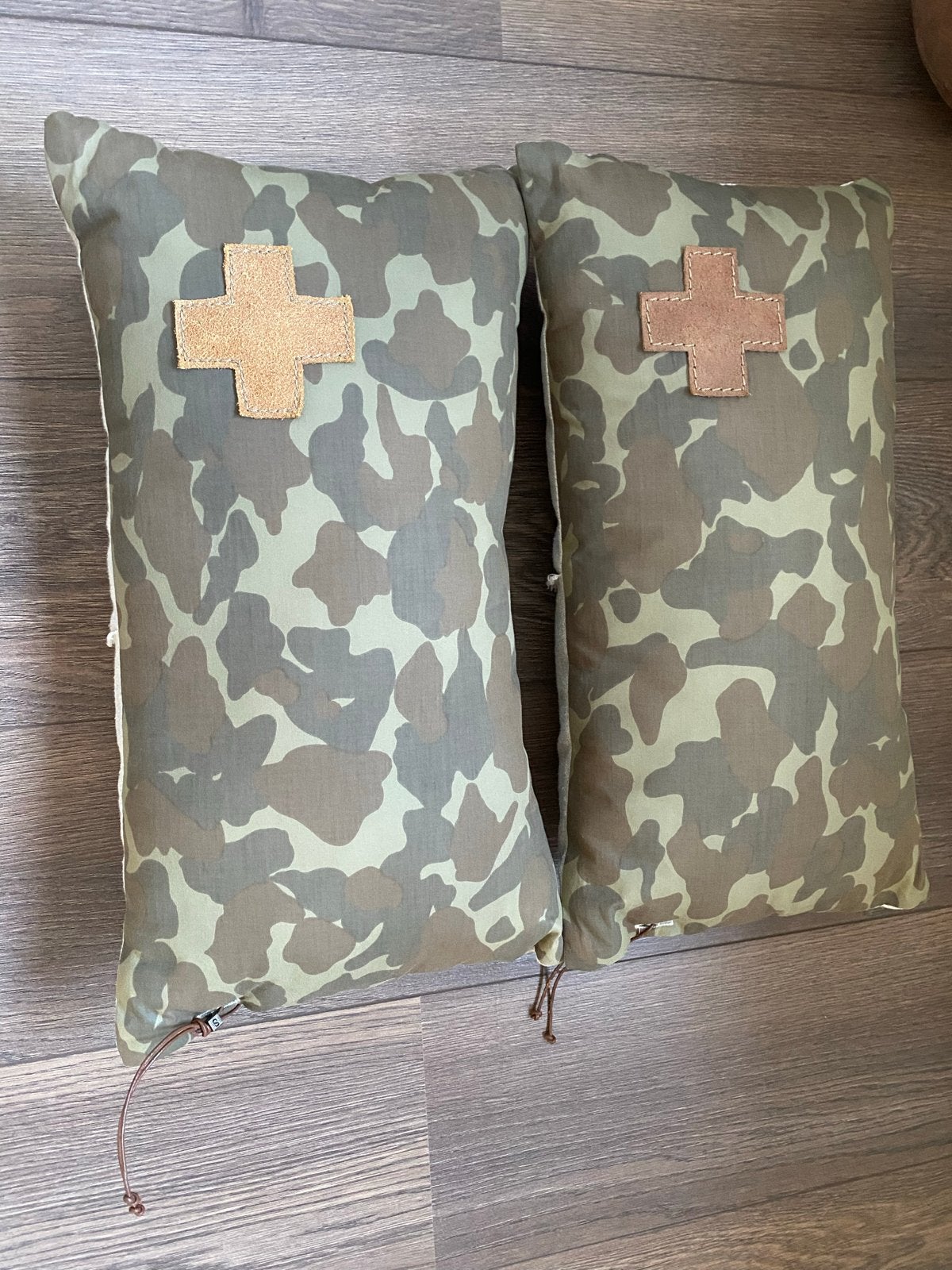 Set van 2 camouflage sierkussens van het merk Stapelgoed, Overige merken, Gebruikt, Met print, Sierkussen
