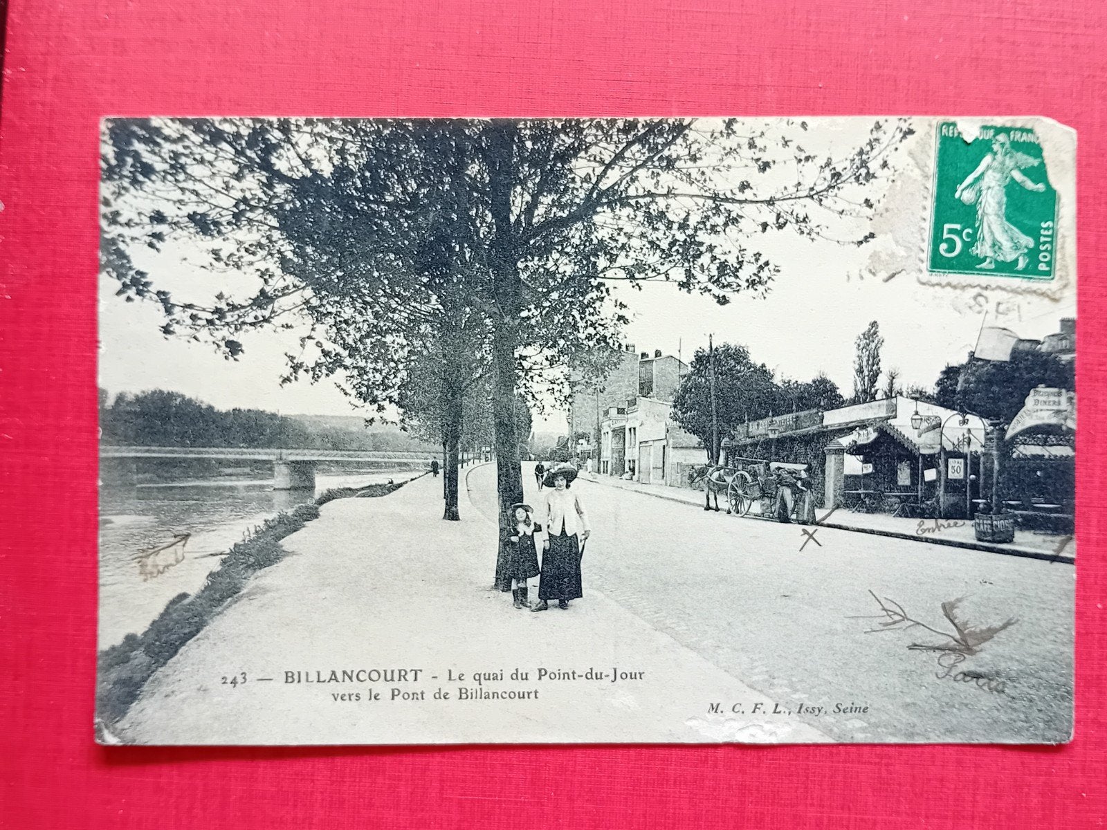 ansichtkaart Billancourt, Quai du Point-du-Jour, Verzamelen, Ansichtkaarten | Buitenland, Ophalen of Verzenden