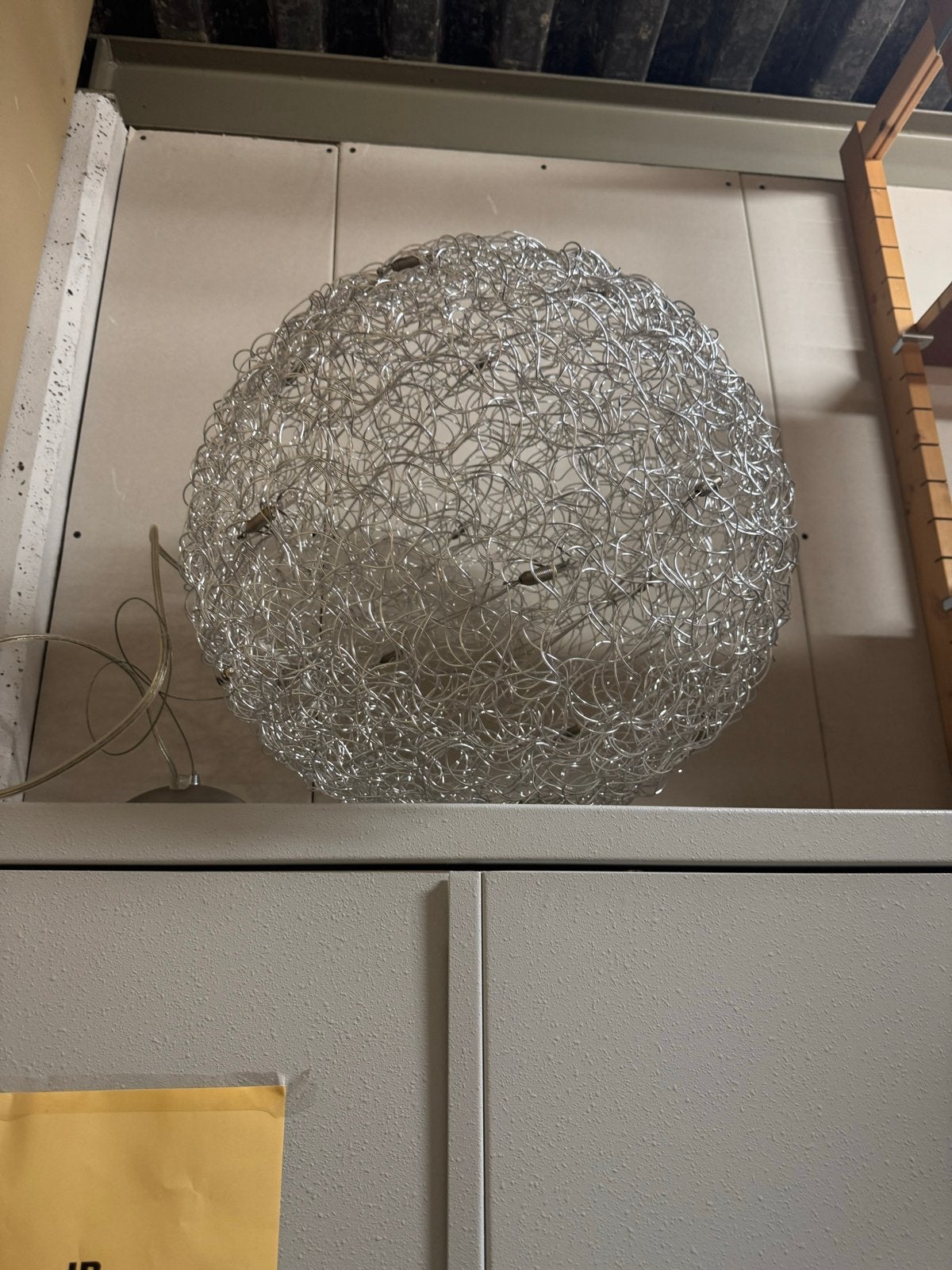 Catellani & Smith, Fil de fer design hanglamp - Draadbol, Ophalen of Verzenden, Zo goed als nieuw, Metaal, E27 (groot)