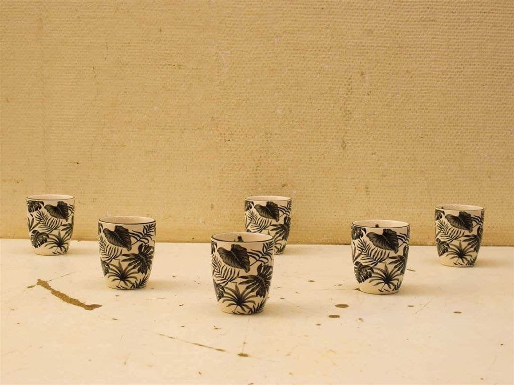 6 stuksJungle loft koffie kopjes 53235