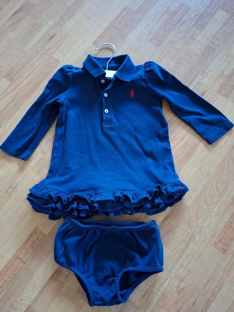 Ralph Lauren jurkje met luierbroekje - maat 80, Meisje, Jurkje of Rokje, Ophalen of Verzenden, Zo goed als nieuw