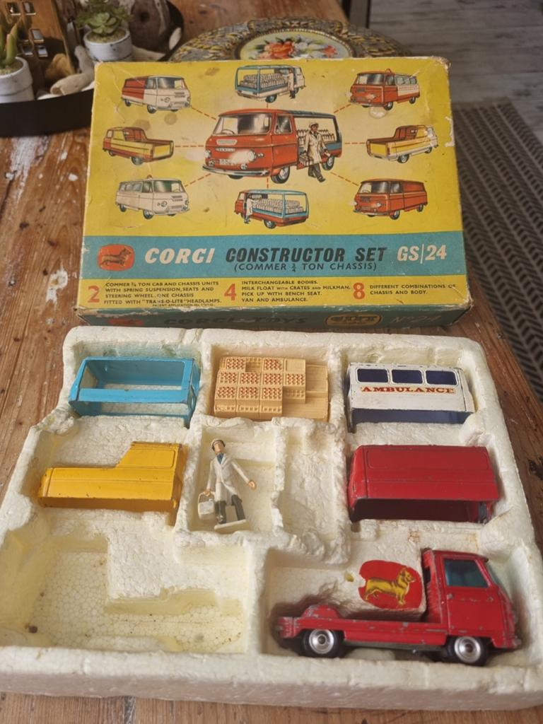 Vintage Corgi Constructor Set GS/24 Commer 3/4 Ton Chassis, Ophalen of Verzenden, Gebruikt