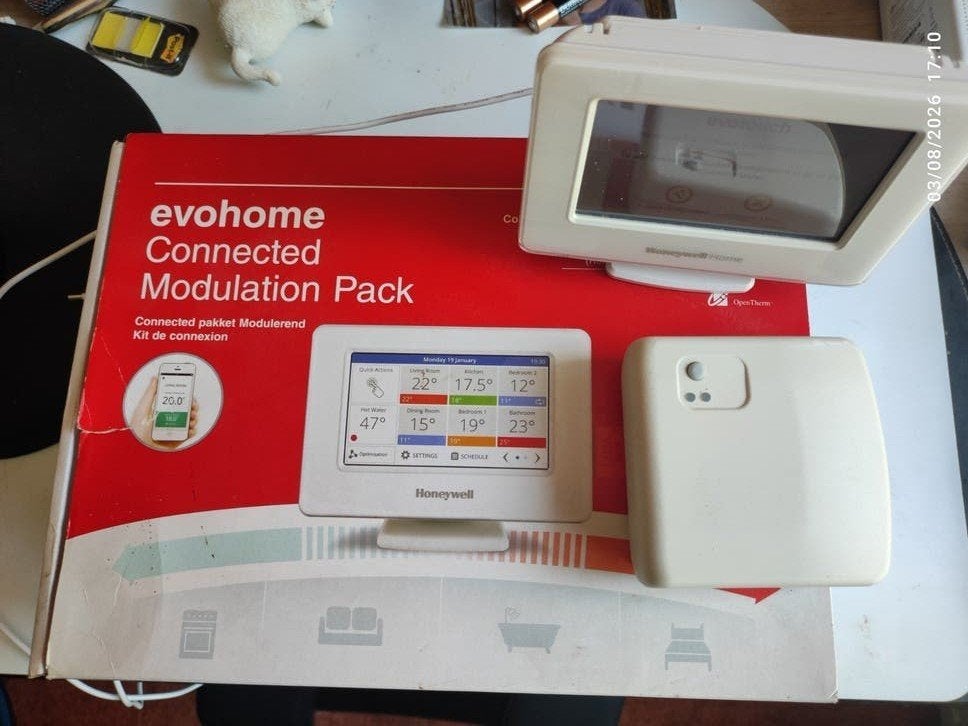 Honeywell Evohome - Slimme Thermostaat +7 HR93+ extras, Ophalen of Verzenden, Slimme thermostaat, Gebruikt
