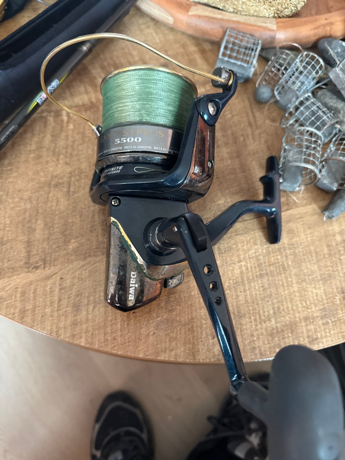 Daiwa Striker 5500 Vismolen - Gebruikt, Watersport en Boten, Hengelsport | Algemeen, Ophalen of Verzenden, Gebruikt, Molen