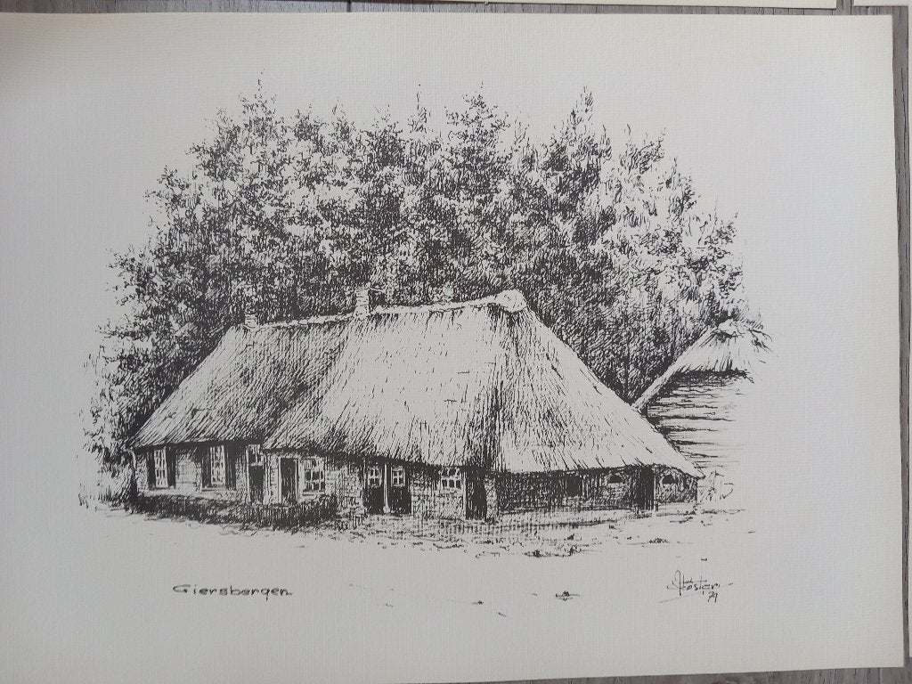 Prenten Kees Koster Midden en Oost-Brabant Tilburg e.o., Ophalen of Verzenden, Voor 1940, Gebruikt, Overige onderwerpen