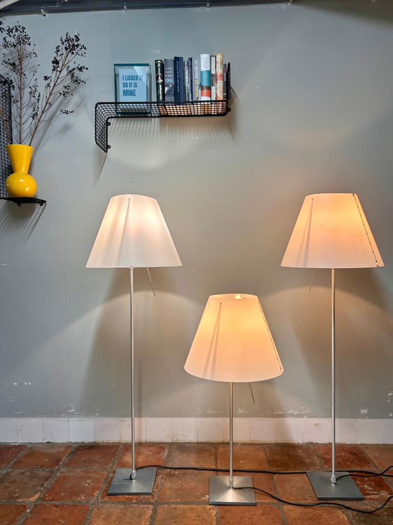 Costanza vloerlampen Luceplan, Ophalen, Gebruikt, Metaal, 150 tot 200 cm