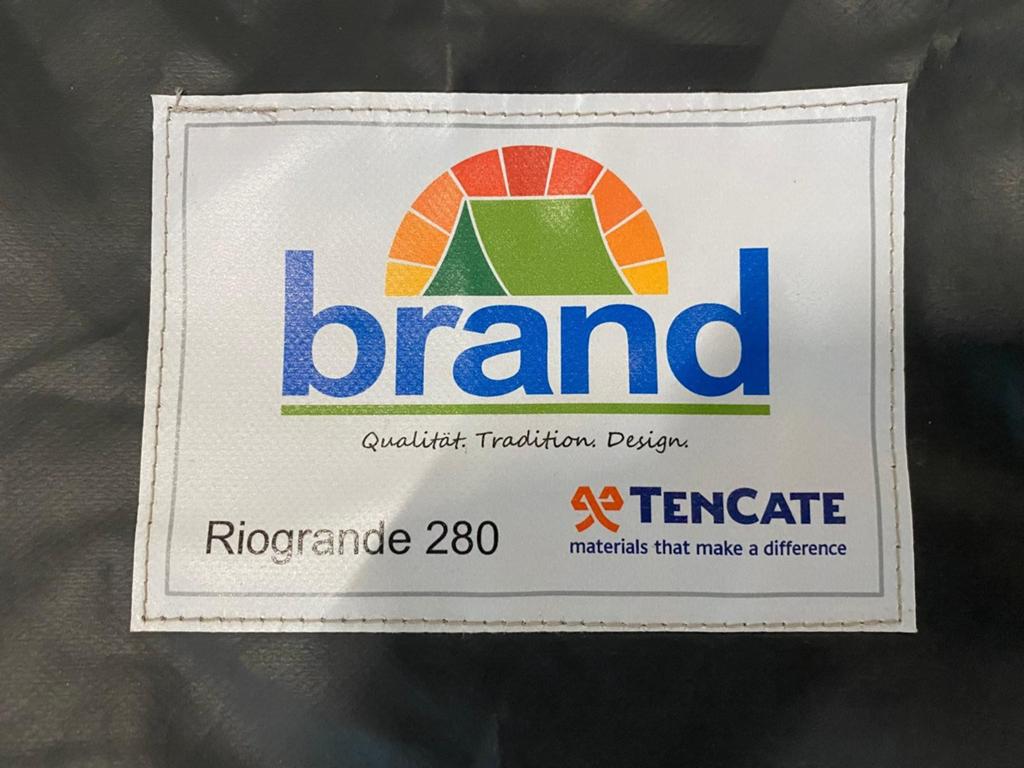 Brand Riogrande 280 maat 13 voortent met voorluifel, Caravans en Kamperen, Voortenten en Luifels, Ophalen, Gebruikt, Brand