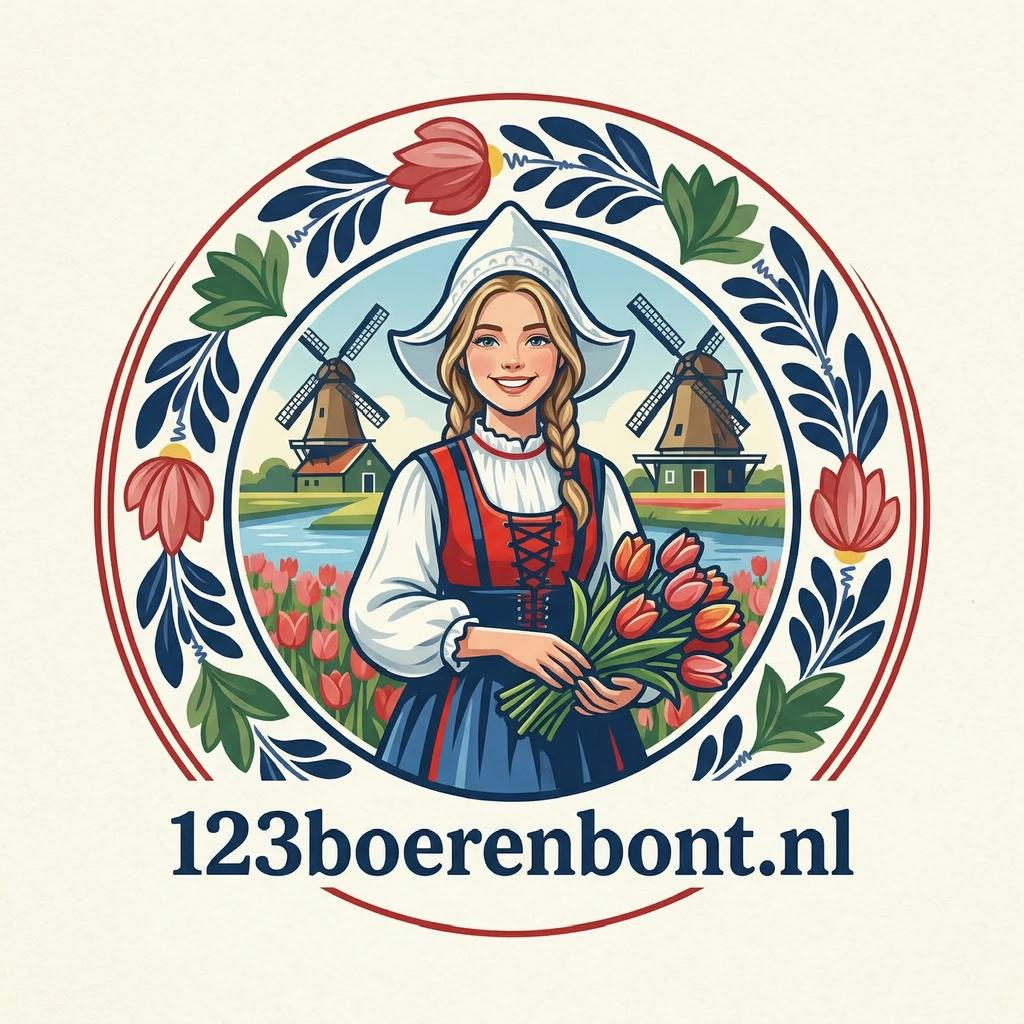 Boerenbont Ontbijtset simpel 4 of 6 persoons, Gebruikt, Keramiek, Div, Ophalen of Verzenden