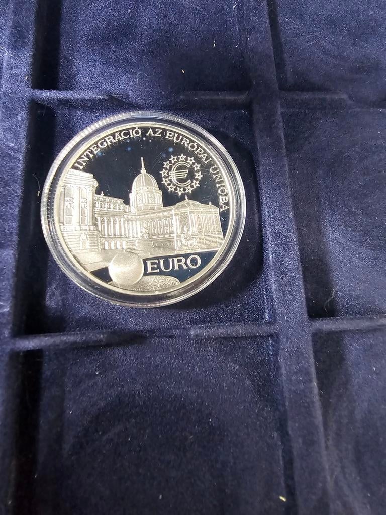 Zilveren Hongaarse Proof Munt 2000 Forint 1997, Ophalen of Verzenden, Hongarije, Losse munt, Zilver