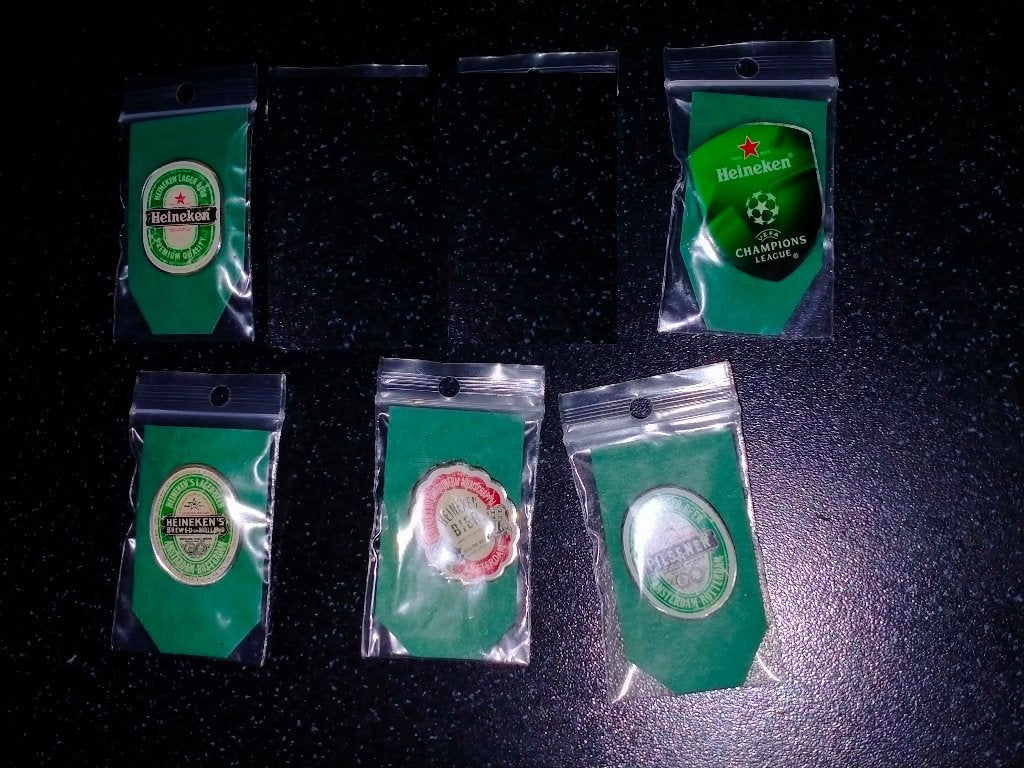 Heineken Bier beer pilsener drank logo reclame pin, Ophalen of Verzenden, Zo goed als nieuw, Overige onderwerpen