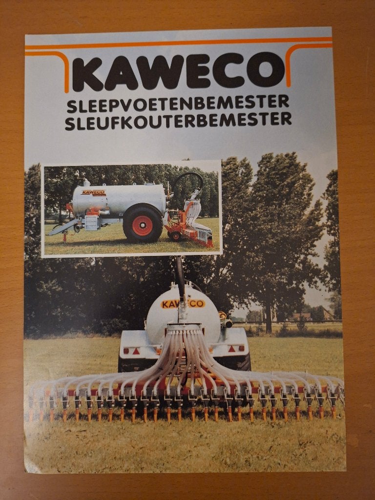 Folder Kaweco sleepvoetenbemester, sleufkouterbemester, Ophalen of Verzenden, Gelezen, Tractor en Landbouw