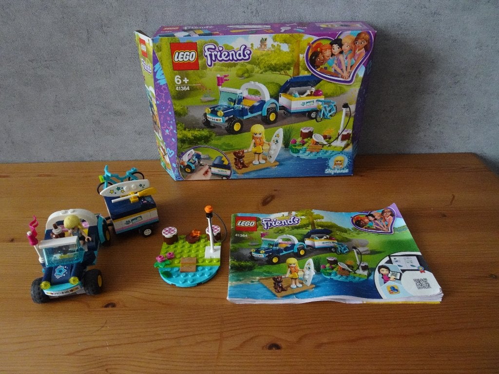 Lego Friends 41364 Stephanie's Buggy & Trailer, Lego, Friends, Ophalen of Verzenden, Zo goed als nieuw