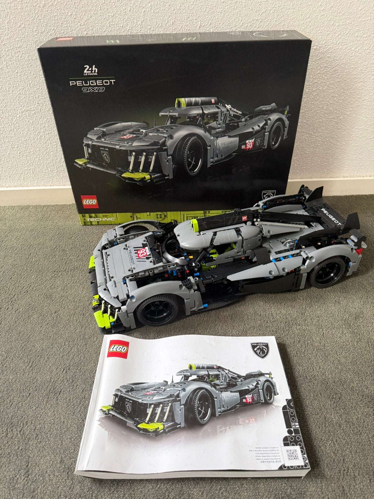 Lego 42156 Peugeot 9x8 24H Le Mans, Gebruikt, Lego, Ophalen of Verzenden, Complete set