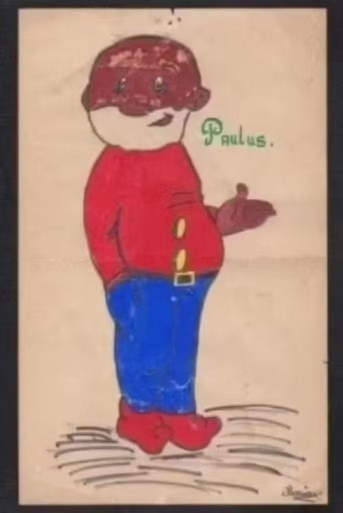 Tekening Paulus de Boskabouter door Marian, Jaren 60/70., Ophalen of Verzenden, Zo goed als nieuw