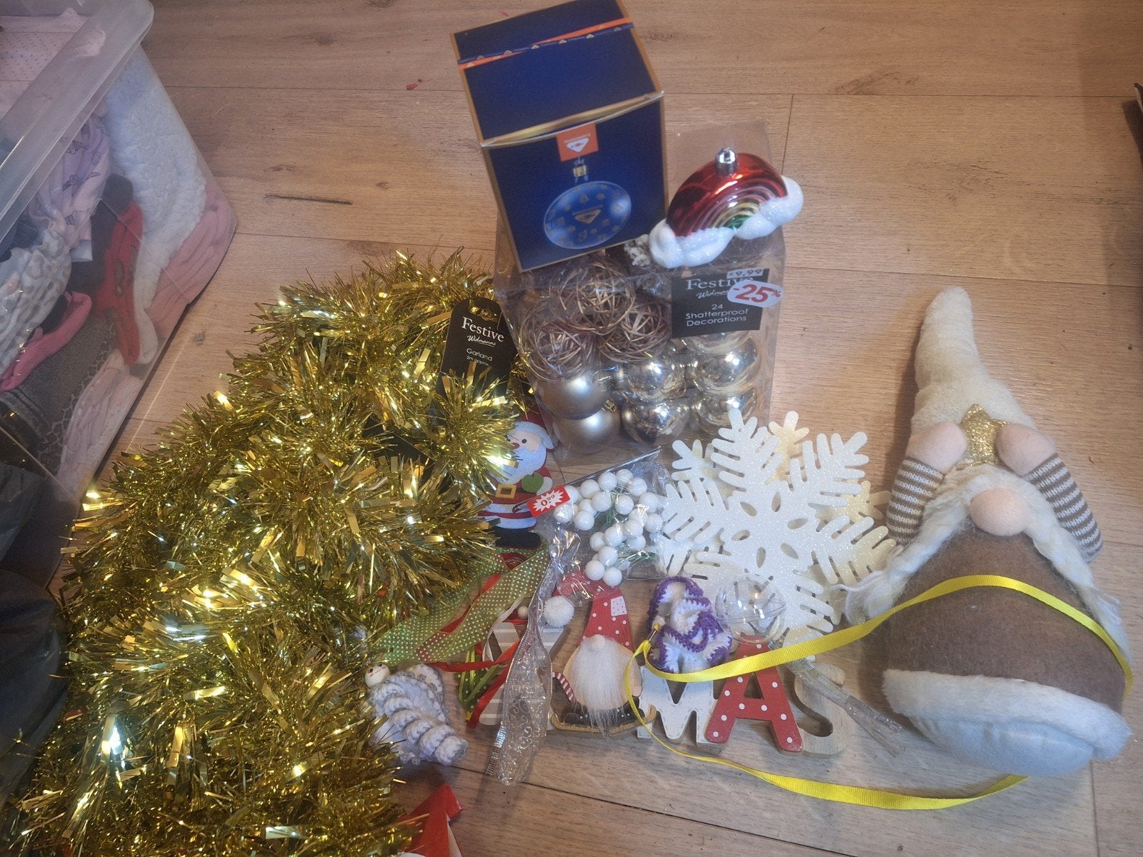 Zak kerst spullen, Ophalen of Verzenden, Gebruikt