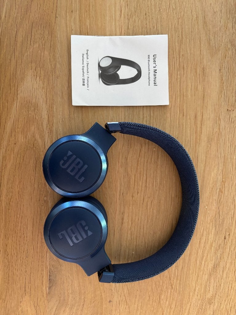 JBL Bluetooth koptelefoon – donkerblauw