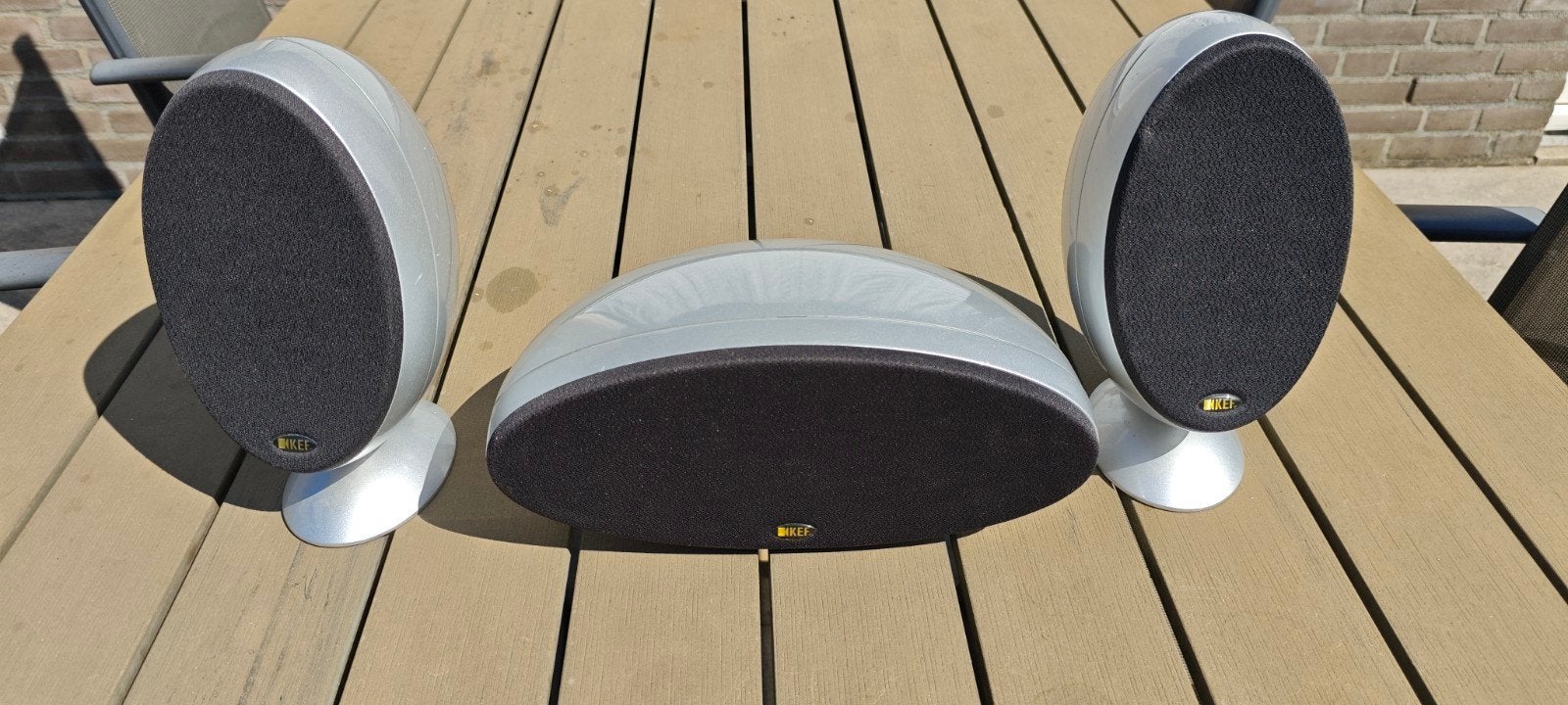 Te koop KEF set, Audio, Tv en Foto, Luidsprekers, Ophalen of Verzenden, Zo goed als nieuw, 60 tot 120 watt, KEF