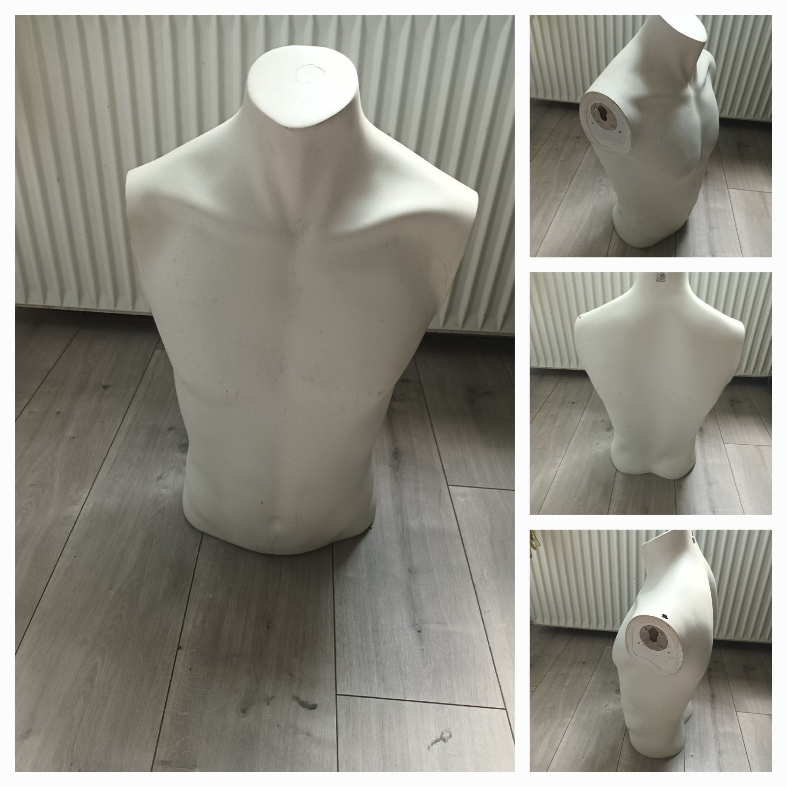 Bovenlichaam paspop - wit - Herentorso, Ophalen of Verzenden