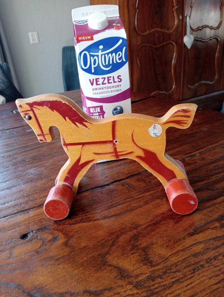Vintage Houten paardje van Nooitgedacht, Ophalen of Verzenden