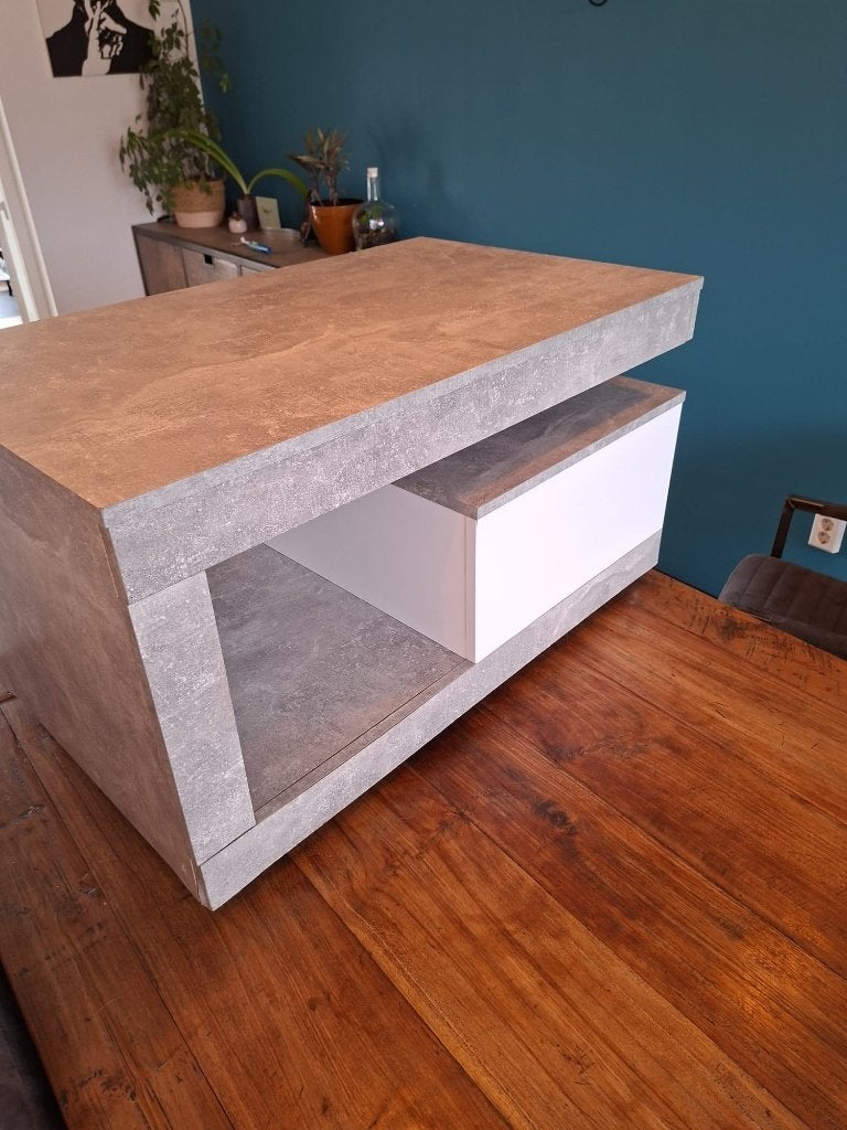 Salontafel met lade, Ophalen, Gebruikt, 50 tot 100 cm, 50 tot 100 cm