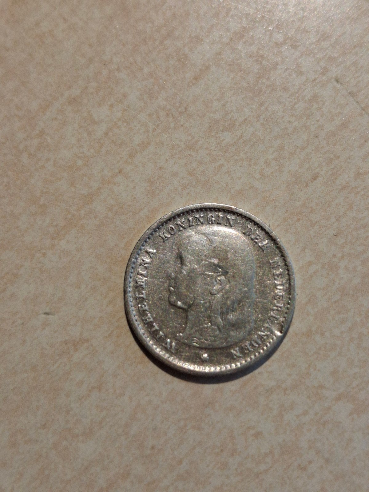 Zilveren dubbeltje 1897 Koningin Wilhelmina, Ophalen of Verzenden