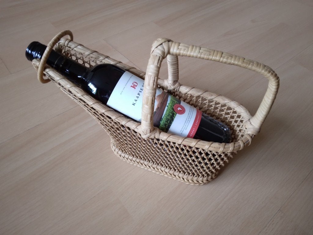 Wijn fleshouder - vintage, Huis en Inrichting, Ophalen, Zo goed als nieuw, Overige materialen, Minder dan 5 flessen