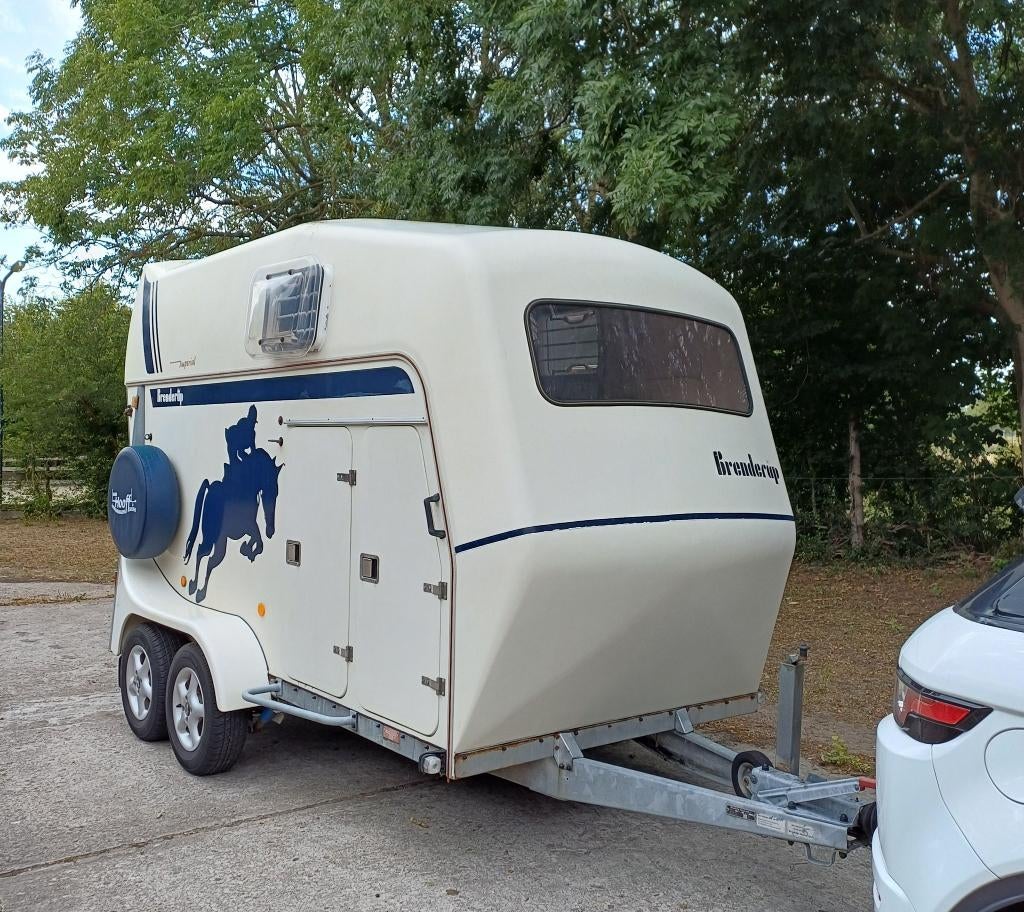 Paardentrailer 2 paards Brenderup, Dieren en Toebehoren, Paarden en Pony's | Trailers en Aanhangwagens, Ophalen, Gebruikt, Polyester